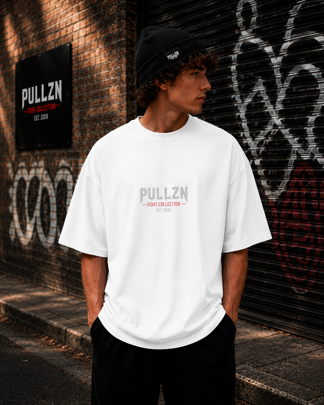 PULLZN Fight Collection Oversized Heavyweight Tee