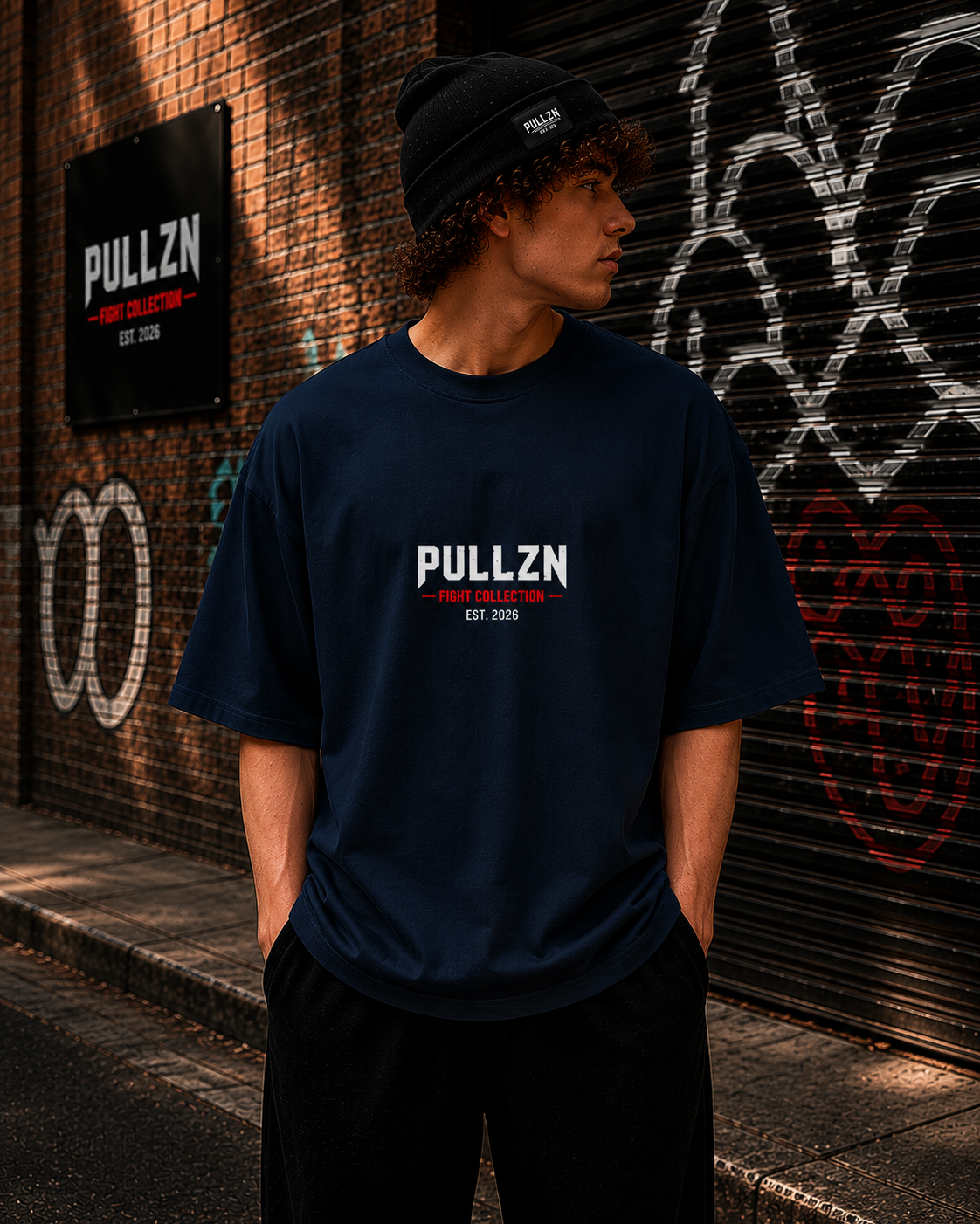 PULLZN Fight Collection Oversized Heavyweight Tee