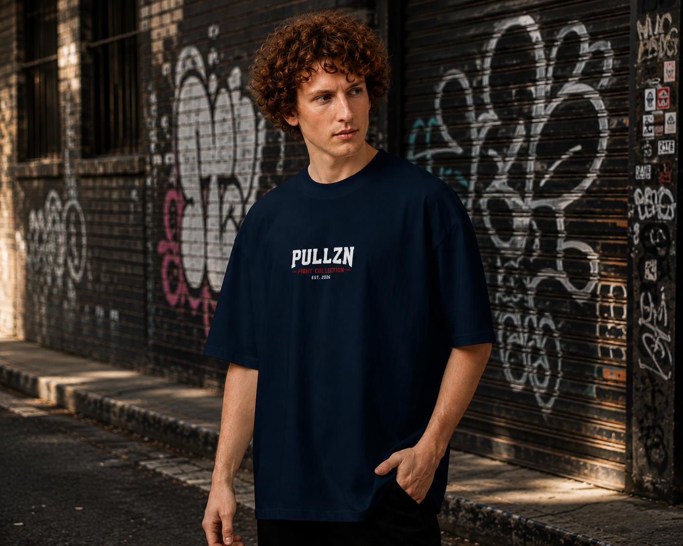 PULLZN Fight Collection Oversized Heavyweight Tee